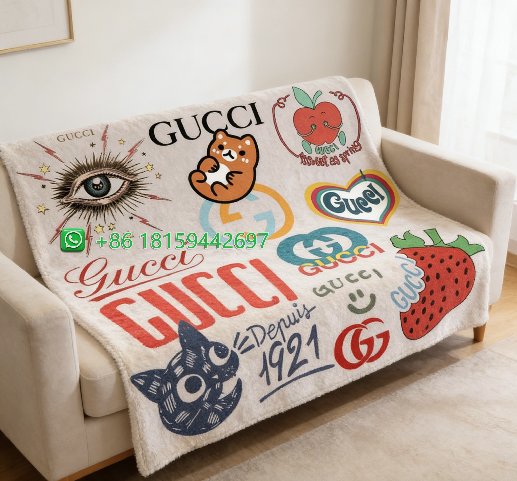 Gucci Throw Blankets